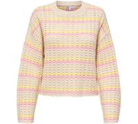 ONLY ONLY Grey Stripe Knit Jumper