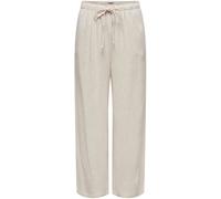 ONLY Pantalon ONLSIESTA Pull-up en lin Femme Gris XL L32
