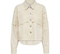 ONLY ONLY Natural Crochet Detail 100% Cotton Denim Jacket