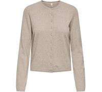 ONLY ONLY Natural Long Sleeve O-Neck Button Through Cardigan