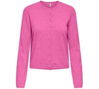 ONLY ONLY Pink Long Sleeve O-Neck Button Through Cardigan