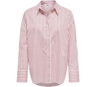 ONLY ONLY Pink Loose Fit Striped Shirt Pink EU 36 (UK 8)