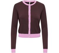 ONLY ONLY Purple Contrast Trim Button Through Cardigan