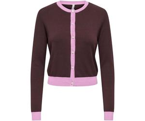 ONLY ONLY Purple Contrast Trim Button Through Cardigan