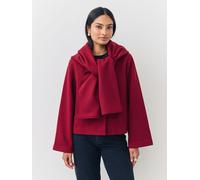 ONLY Only Red Wrap Scarf Short Jacket