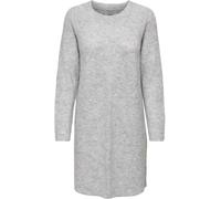 ONLY ONLY Robe en maille à col rond et manches longues Gris EU 40-42 (UK 12-14)