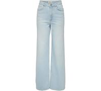 ONLY ONLY Sky Blue Wide Leg High Waisted Jeans With Super Stretch