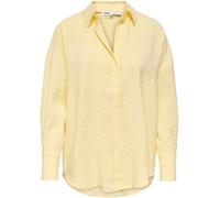 ONLY ONLY Yellow Loose Fit Button Through Shirt Yellow EU 44 (UK 16)