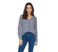 Bestseller A/S Onlyasmin T-Shirt L/S WVN Noos Chemise, Peacoat, XXXL Femme