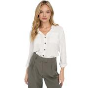 ONLY Onlyasmin Shirt L/S WVN Noos Chemise, Blanche-Neige, m Femmes