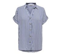 ONLY Onlyasmin Shirt Asmin S/S WVN Noos, Peacoat, S Femmes