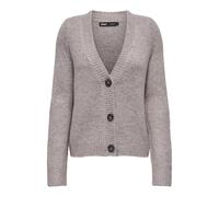 ONLY Onlzoey Regular L/S Cardigan Nca KNT, Fumée de Bois-Détails : mélangé, L Femme