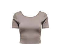 ONLY ONPJAIA Life SS 2-Way Crop Seam Top Noos, Falcon, Small-Medium