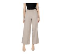 Only - Pantalon Beige à Taille Élastique - Femme - Pantalons - Beige - Taille: 42 FR L32