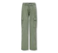 Only Pantalon Cargo KOGYARROW-VOX pour Fille, Coupe Droite, Pantalon Cargo, Hedge Green, 158