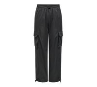 ONLY A/S ONLCASHI Cargo Pant WVN Noos, Pantalons Femme, Raven, XSW / 32L