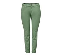 ONLY Pantalon Chino Onlparis Reg PNT Noos pour Femme, Vert haie., 36 W/32 L