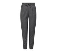ONLY Pantalon Classique ONLPOPTRASH-Elise Taille Moyenne Regular Fit Pantalon Classique Dark Grey Melange S 30 Dark Grey Melange S / L30