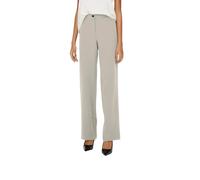 Only - Pantalon droit mi-long en Gris Pumice - Femme - Pantalons - Blanc - Taille: 38 FR