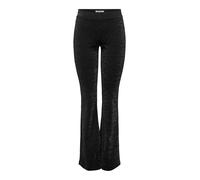 ONLY Pantalon 'ONLPaige-Alya' noir / argent, Taille 36
