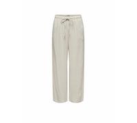 Only Pantalon femme Onlsiesta MW Pull-up Linen – Tissu – Beige clair – Taille L 32L