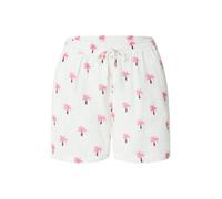 ONLY Pantalon 'ONLTHYRA' marron / rose / rose foncé / blanc, Taille 34