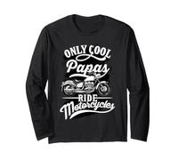 Only Papas Ride Motorcycles Phrase pour Les Grand-père Manche Longue