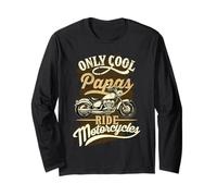 Only Papas Ride Motorcycles Phrase pour Les Grand-père Manche Longue