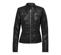 ONLY Perfecto Simili-Cuir Bandit Femme Veste en imitation cuir noir L 100% Viscose