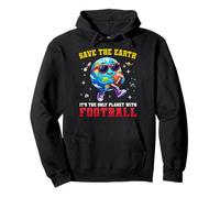 Only Planet with Football Earth Day Étudiants Enseignants Sweat à Capuche