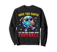 Only Planet with Football Earth Day Étudiants Enseignants Sweatshirt