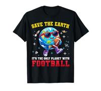 Only Planet with Football Earth Day Étudiants Enseignants T-Shirt