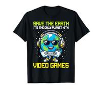Only Planet with Video Games Earth Day Étudiants Enseignants T-Shirt