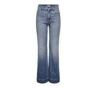 Only Poc Onljuicy Hw Wide Front Flare DNM Gua Pantalon de Sport, Denim Bleu médium, 25W / 32L Femmes