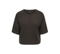 Only Pull à col Rond Onlthea SS KNT pour Femme, Gâteau au Chocolat, L