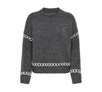 ONLY Pull en Maille ONLAMANDA Pull en Maille Dark Grey Melange M Dark Grey Melange M
