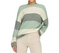 ONLY Pull-over 'ONLAtia' jaune pastel / vert pastel / vert chiné, Taille L