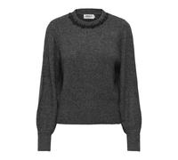 ONLY Pull en maille ONLELSA gris chiné col rond manches longues détails strass Taille S