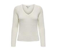 Only Pull en maille ONLGEENA Cloud Dancer Blanc XL