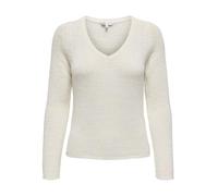 Only Pull en maille ONLGEENA Cloud Dancer blanc XS