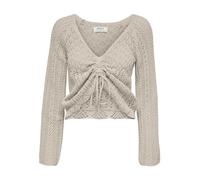 ONLY Pull en Tricot Onlnola pour Femme, Pumice Stone, L