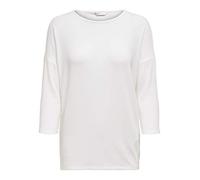 ONLY Pull Fin Femme col Rond Manches 3/4 tricoté Extensible - ONLGLAMOUR | Haut sans manches