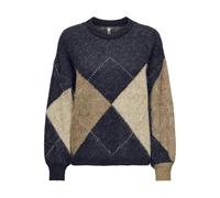ONLY Pull Hiver Noemie Night Sky Cocoa Creme/Biscotti/Melange/Argyle L