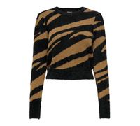 ONLY Pull-over 'Ella' caramel / noir, Taille XXL