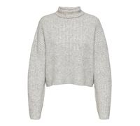 ONLY Pull-over 'Melanie' gris clair / gris chiné, Taille XL