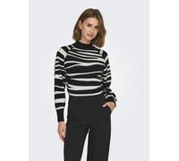 ONLY Pull-over noir / blanc, Taille XL