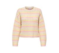 ONLY Pull-over 'ONLASA' beige / jaune clair / rose, Taille L