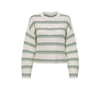 ONLY Pull-over 'ONLASA' crème / vert / vert pastel, Taille XXL