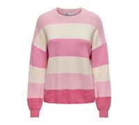 ONLY Pull-over 'ONLAtia' beige clair / rose / éosine, Taille L