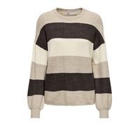 ONLY Pull-over 'ONLATIA' beige / crème / marron, Taille S
